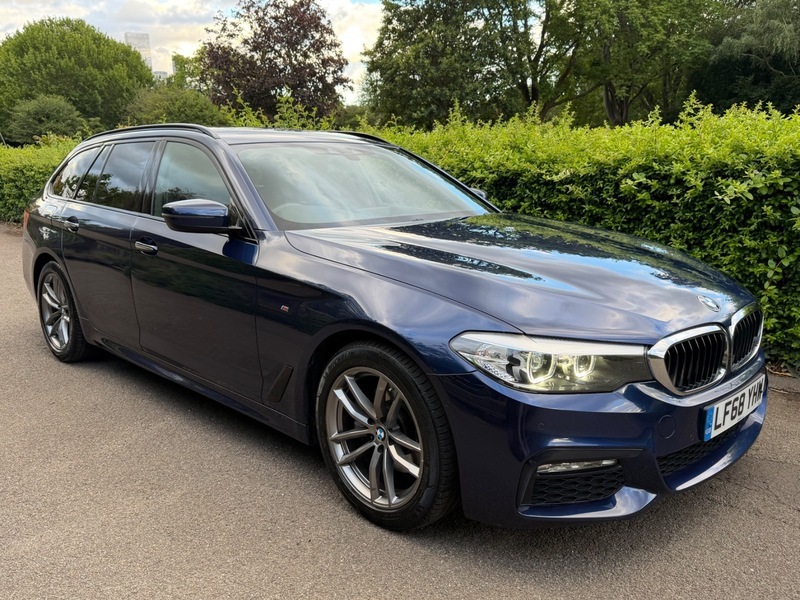 BMW 5 Series 520D M Sport Touring Blue #3