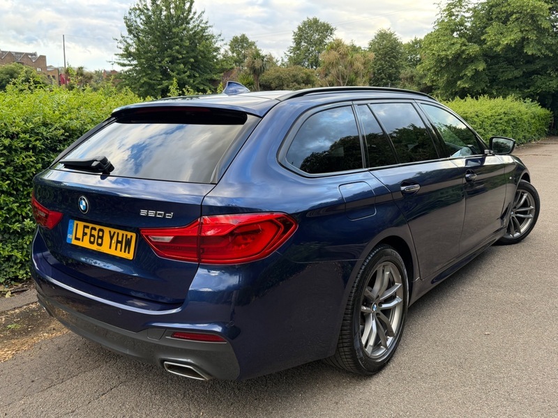 BMW 5 Series 520D M Sport Touring Blue #2