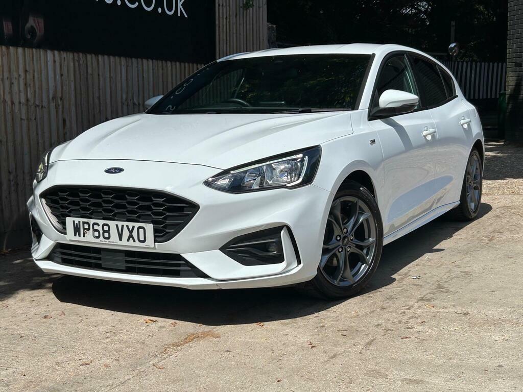 Ford Focus 1.0T Ecoboost St-line Euro 6 S S WP68VXO White #5