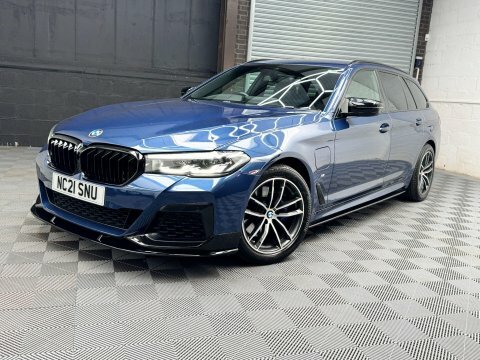 BMW 5 Series 2.0 530E 12Kwh M Sport Touring Steptronic Euro 6 NC21SNU Blue #4