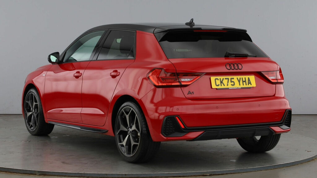 Audi A1 1.0 Tfsi 30 Black Edition Sportback S Tronic Euro CK75YHA Red #3