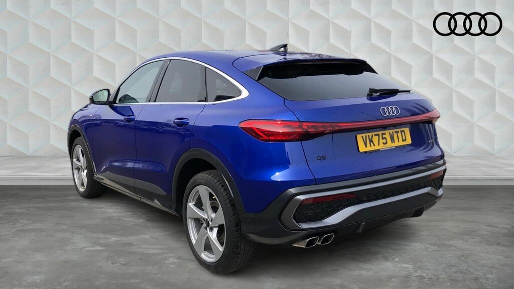 Audi Q5 2.0 Tdi S Line Sportback S Tronic Quattro Euro 6 5 VK75WTD Blue #3