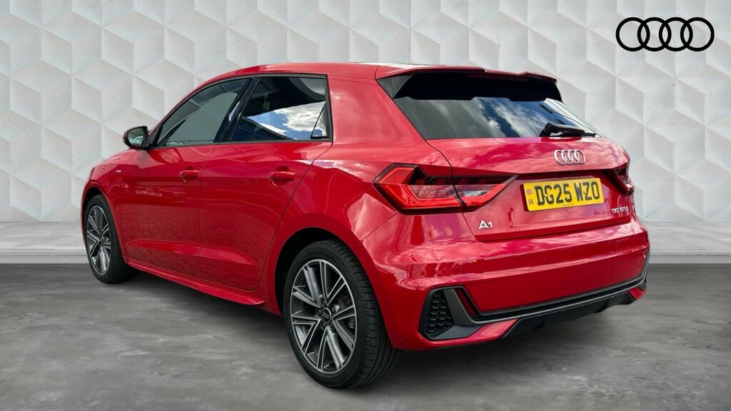 Audi A1 1.0 Tfsi 30 S Line Sportback S Tronic Euro 6 5-Doo DG25WZO Red #3