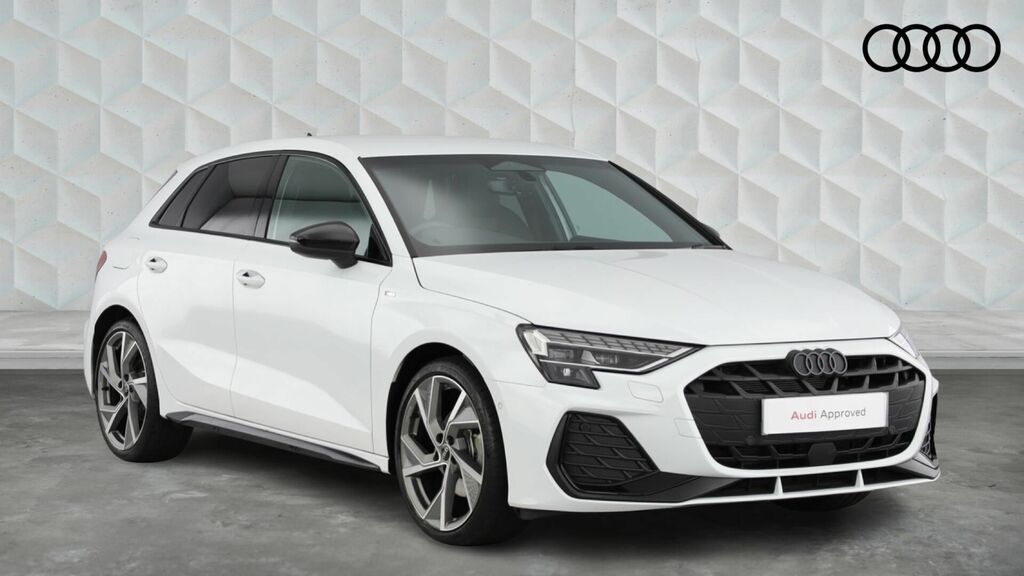 Audi A3 Tfsi Black Edition Sportback S Tronic Euro 6 5-Doo White