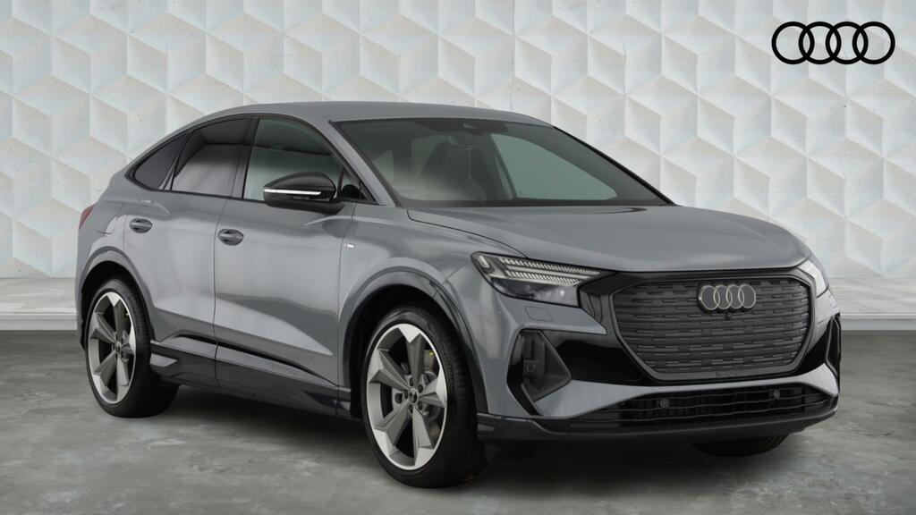 Audi Q4 E Tron 45 Black Edition Sportback Quattro 5-Door 82K Grey