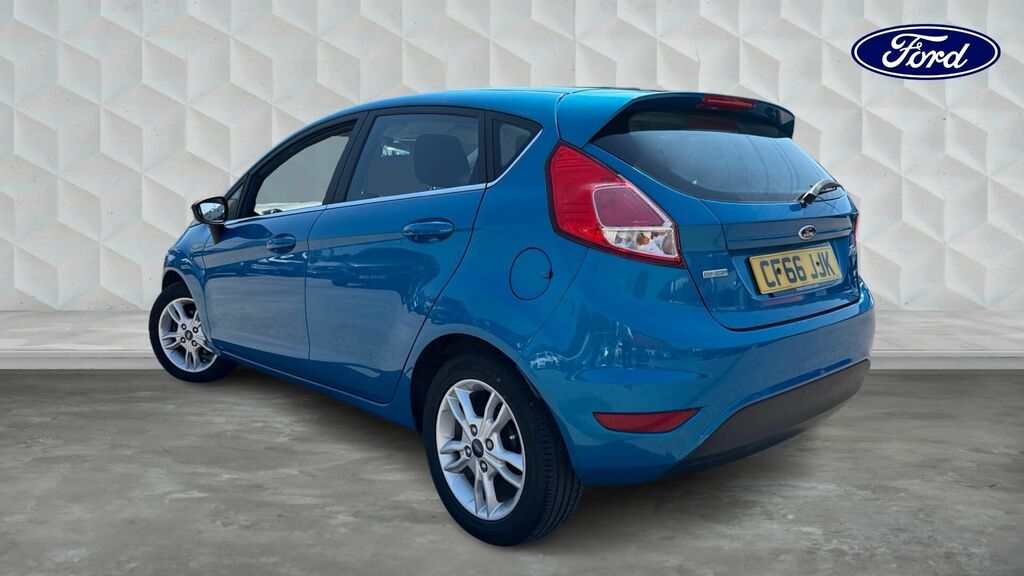 Ford Fiesta 1.0T Ecoboost Zetec Euro 6 5-Door CF66JJK Blue #3