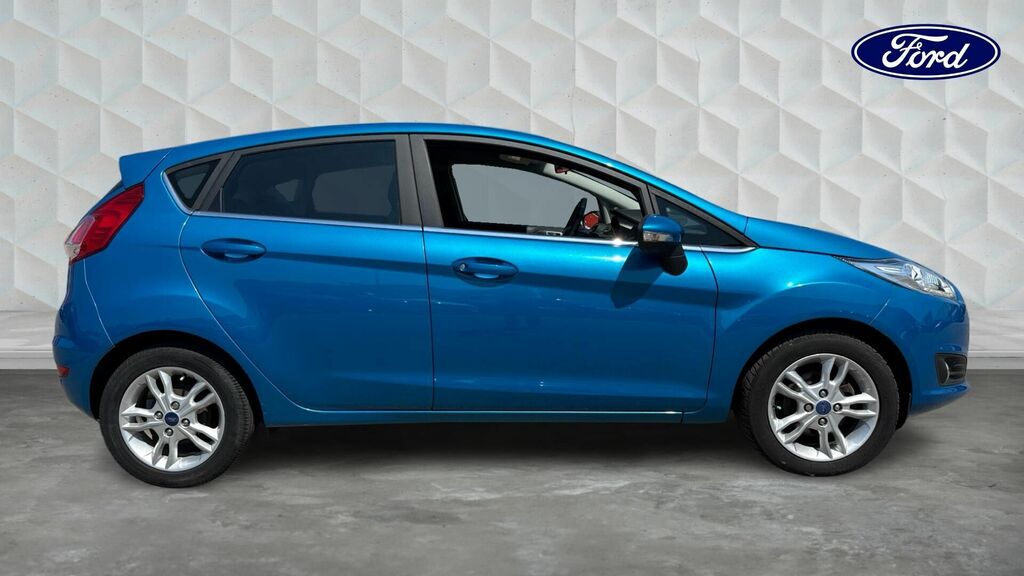Ford Fiesta 1.0T Ecoboost Zetec Euro 6 5-Door CF66JJK Blue #4