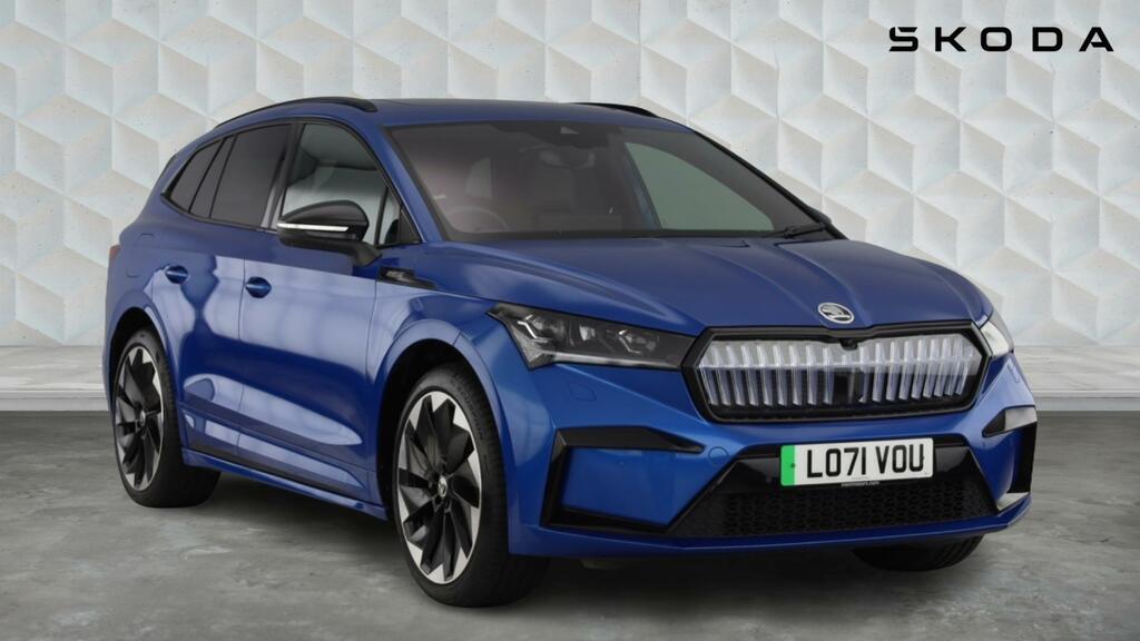 Skoda ENYAQ IV 82Kwh 80X Sportline 4Wd 5-Door Dc125kw Blue
