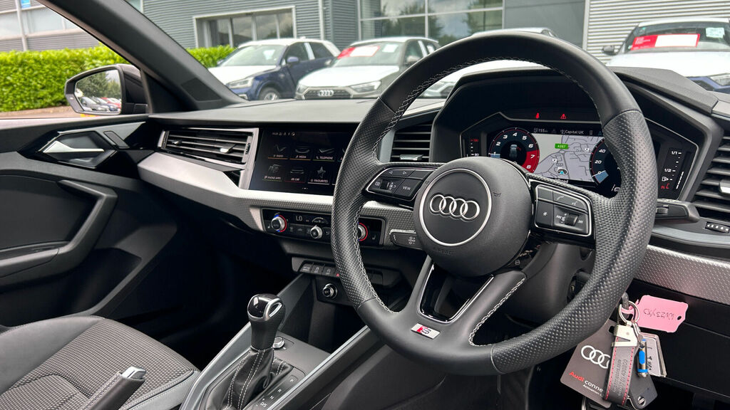 Audi A1 1.0 Tfsi 30 S Line Sportback S Tronic Euro 6 5-Doo WV23YXJ Black #6