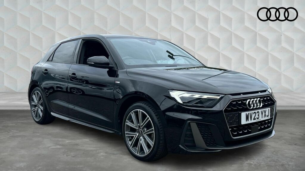 Audi A1 1.0 Tfsi 30 S Line Sportback S Tronic Euro 6 5-Doo WV23YXJ Black