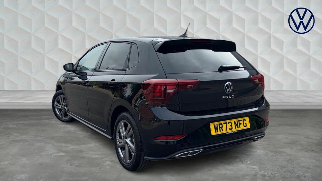 Volkswagen Polo 1.0 Tsi R-line Dsg Euro 6 5-Door WR73NFG Black #3