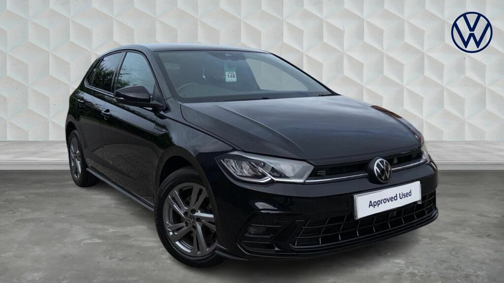 Volkswagen Polo 1.0 Tsi R-line Dsg Euro 6 5-Door WR73NFG Black