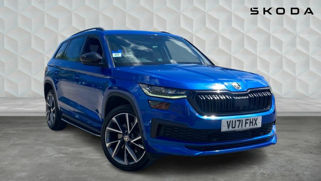 Skoda Kodiaq 2.0 Tdi Sportline Dsg 4Wd Euro 6 5-Door 7 Seat VU71FHX Blue