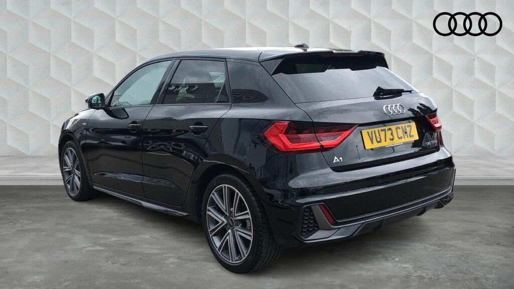 Audi A1 Tfsi 35 S Line Sportback S Tronic Euro 6 5-Door VU73CMZ Black #3