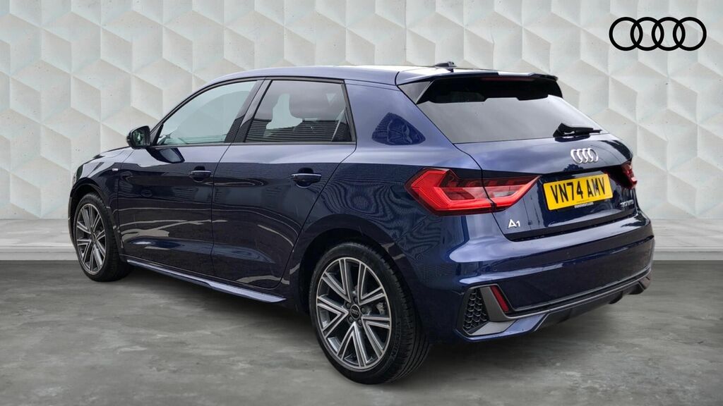 Audi A1 1.0 Tfsi 30 S Line Sportback S Tronic Euro 6 5-Doo VN74AMV Blue #3