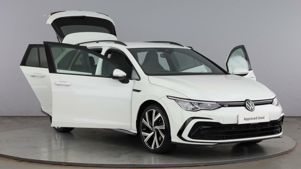 Volkswagen Golf 2.0 Tdi R-line Euro 6 5-Door White #5