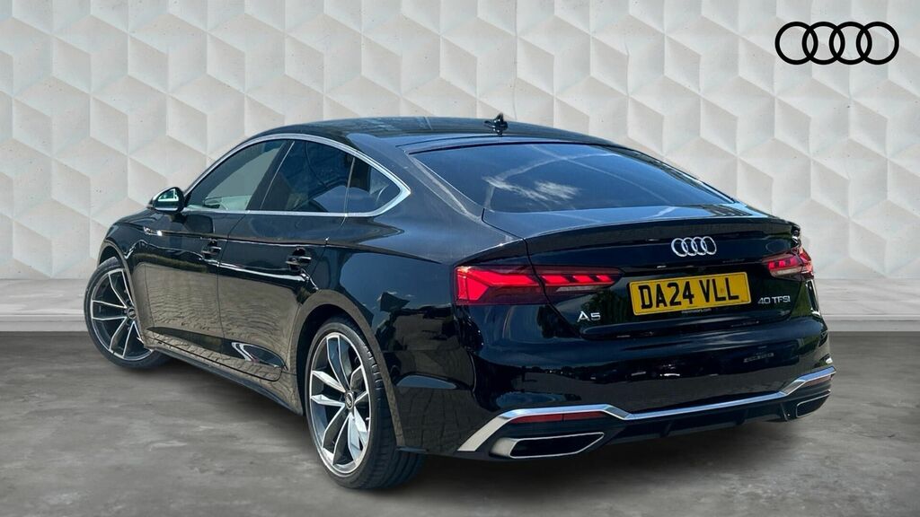 Audi A5 2.0 Tfsi 40 S Line Sportback S Tronic Euro 6 5-Doo DA24VLL Black #3