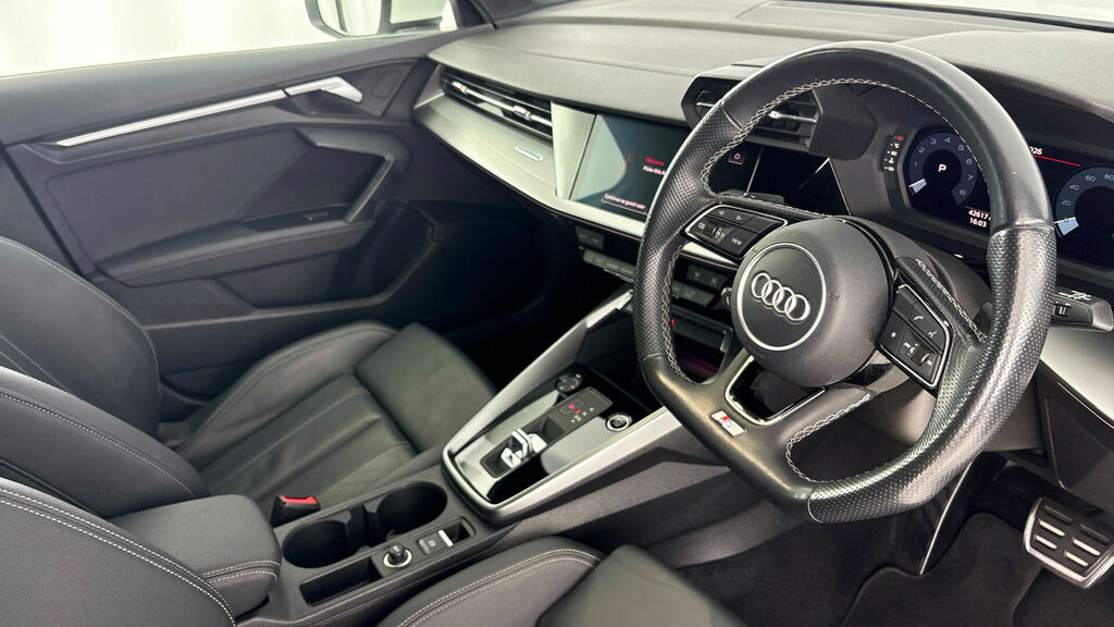 Audi A3 Tfsi 35 S Line Sportback S Tronic Euro 6 5-Door WR71FSO White #6