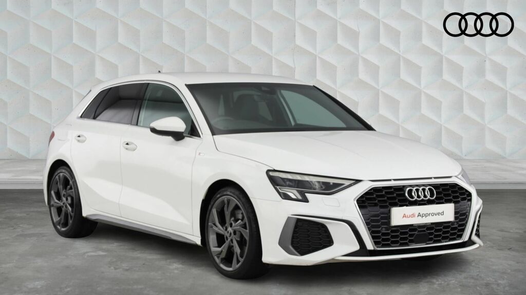 Audi A3 Tfsi 35 S Line Sportback S Tronic Euro 6 5-Door WR71FSO White