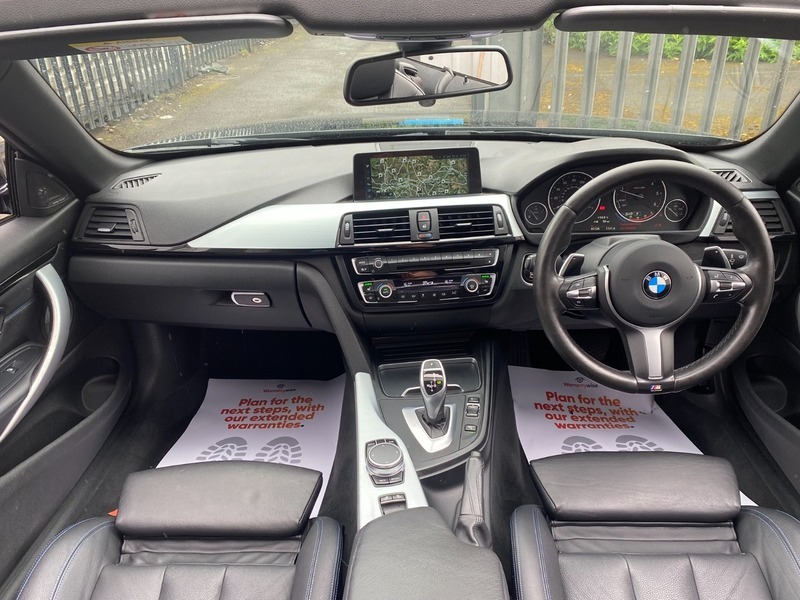 BMW 4 Series 420D M Sport FP17DPO Black #2