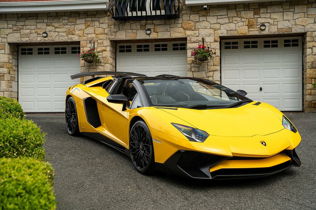 Lamborghini Aventador Sv Lp750-4 6.5 Blue #89