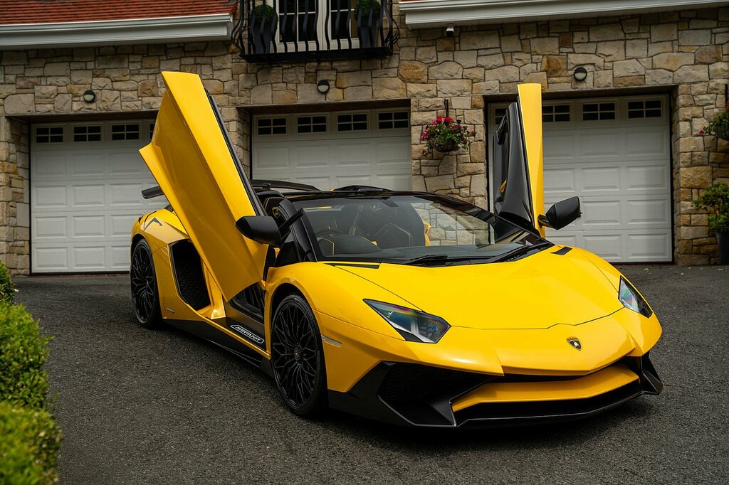 Lamborghini Aventador Sv Lp750-4 6.5 Blue #91