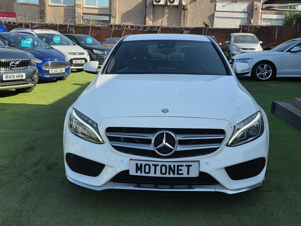 Mercedes-Benz C Class 2.1 C220 Bluetec Amg Line Saloon EA64UDN White #5