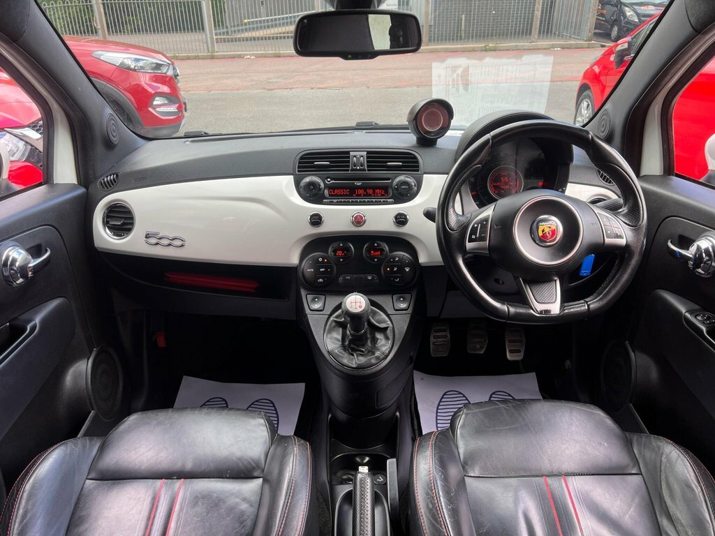 Abarth 500 Hatchback White #2