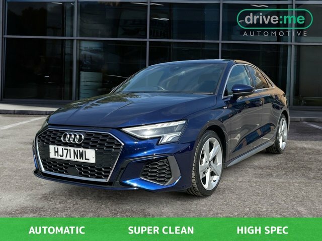 Audi A3 1.0 Tfsi 30 S Line Saloon S Tronic Euro Blue