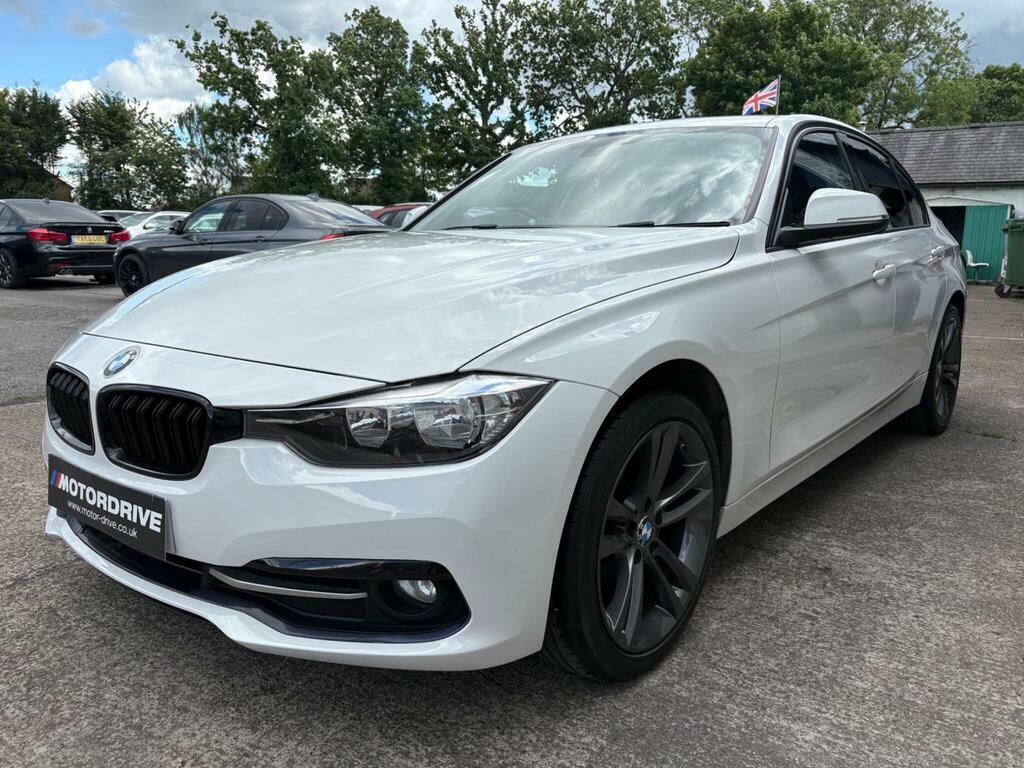 BMW 3 Series 2.0 318D Sport Euro 6 S S White #4