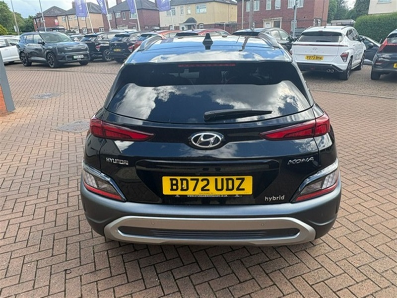 Hyundai Kona 1.6 H-gdi Ultimate Suv Hybrid Dct Euro BD72UDZ Black #4