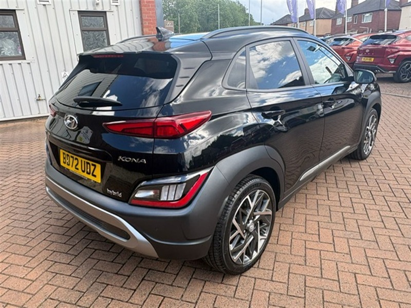 Hyundai Kona 1.6 H-gdi Ultimate Suv Hybrid Dct Euro BD72UDZ Black #3