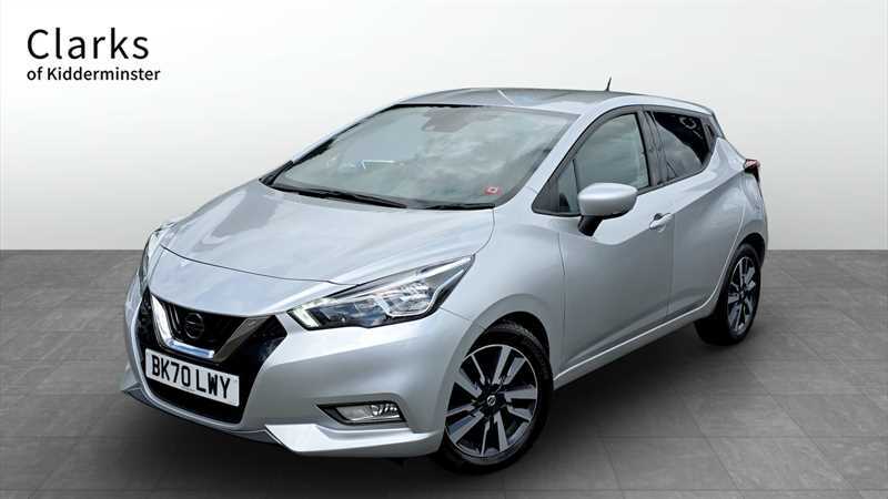 Nissan Micra 1.0 Ig-t Tekna Hatchback Euro 6 BK70LWY Silver #2