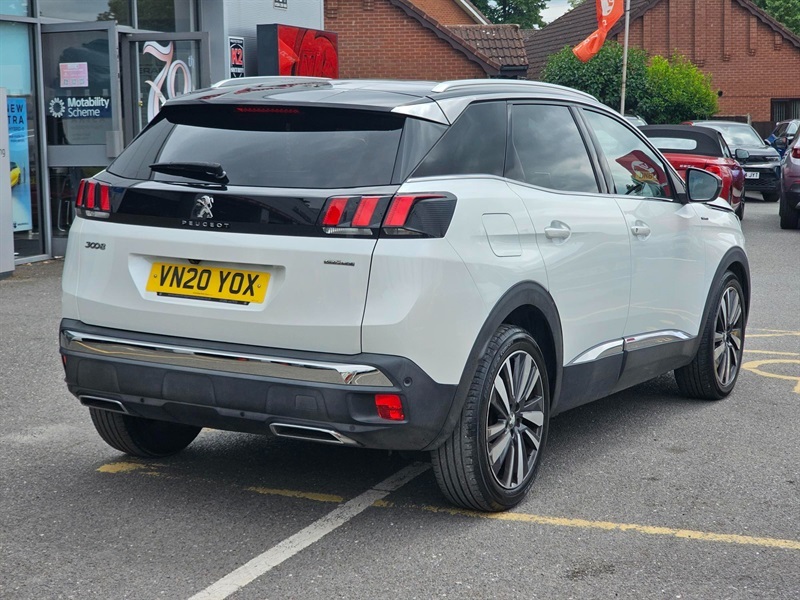 Peugeot 3008 1.2 Puretech Gt Line Premium Suv Eat Eu LJ13LAW White #5