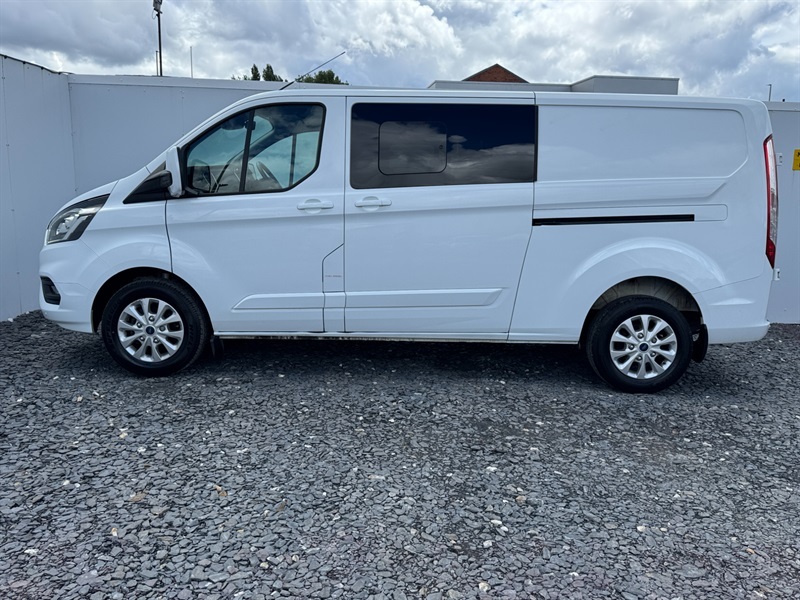 Ford Transit Custom 2.0 300 Ecoblue Limited Crew Van Double Cab Di MA72BDX White #4