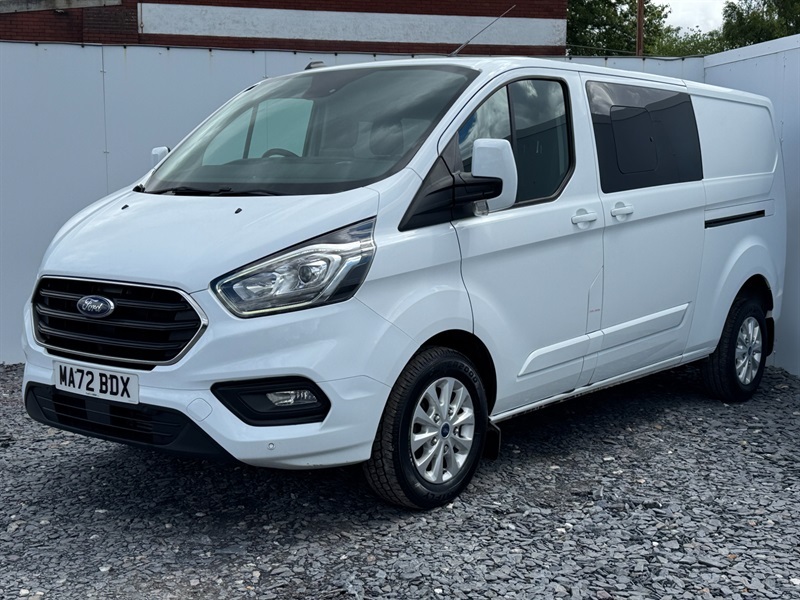 Ford Transit Custom 2.0 300 Ecoblue Limited Crew Van Double Cab Di MA72BDX White #3
