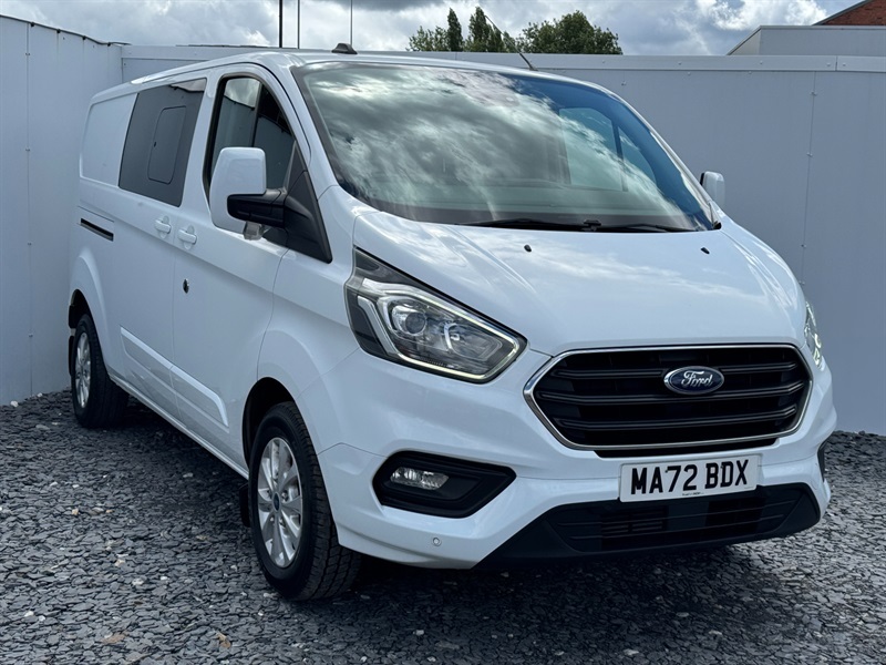 Ford Transit Custom 2.0 300 Ecoblue Limited Crew Van Double Cab Di White