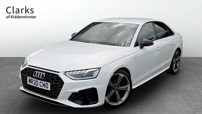 Audi A4 2.0 Tdi 35 Black Edition Saloon S Troni WR20CHO White #2