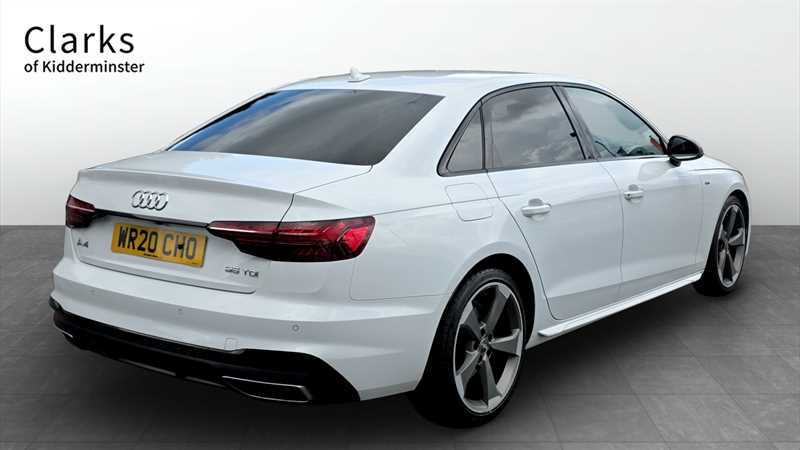 Audi A4 2.0 Tdi 35 Black Edition Saloon S Troni WR20CHO White #3