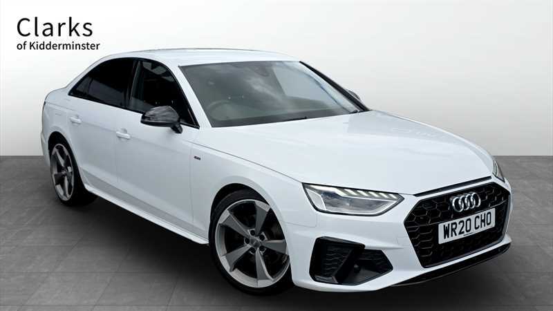 Audi A4 2.0 Tdi 35 Black Edition Saloon S Troni White