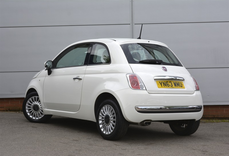 Fiat 500 1.2 Lounge Hatchback Euro 6 Ss White #4