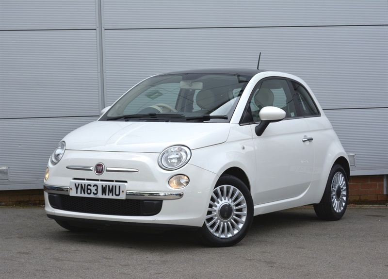Fiat 500 1.2 Lounge Hatchback Euro 6 Ss White #2