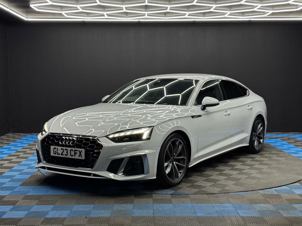 Audi A5 2.0 Tdi 35 S Line Sportback S Tronic Euro 6 Ss GL23CFX White #3