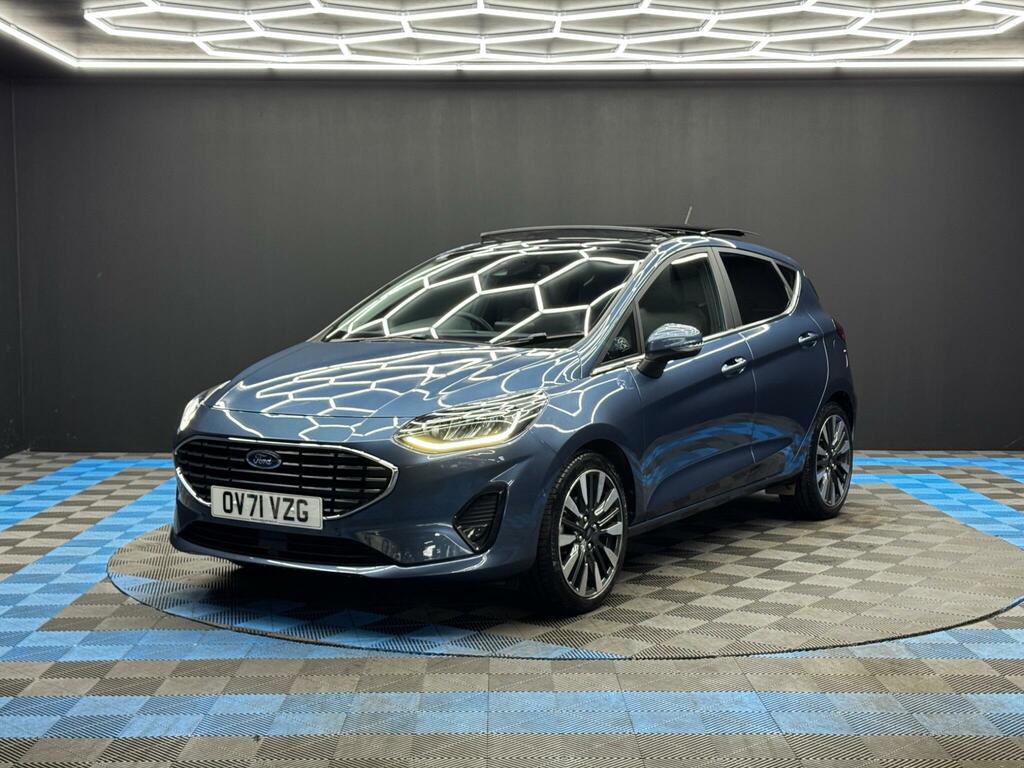 Ford Fiesta 1.0T Ecoboost Mhev Titanium Vignale Dct Euro 6 S OV71VZG Blue #3