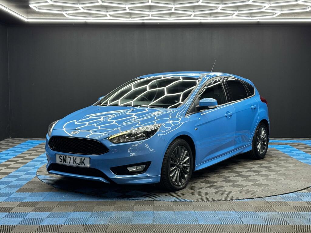 Ford Focus 1.5 Tdci St-line Euro 6 Ss SM17KJK Blue #3