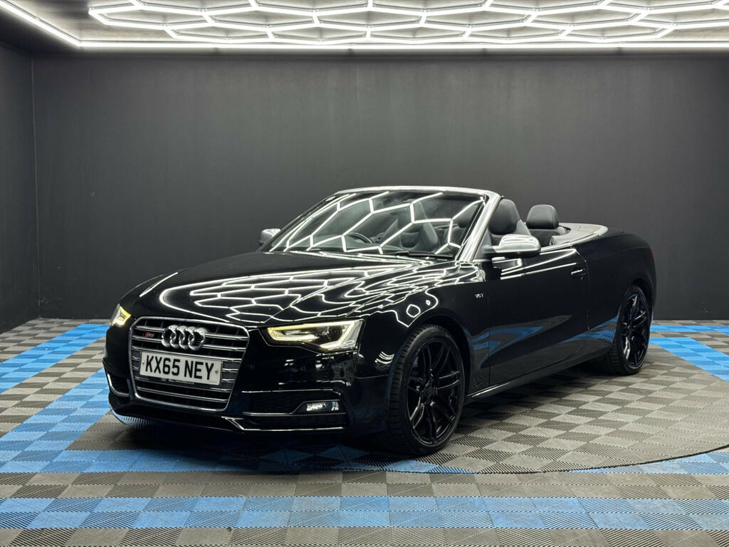 Audi S5 3.0 Tfsi V6 Cabriolet S Tronic Quattro Euro 6 Ss Black #3
