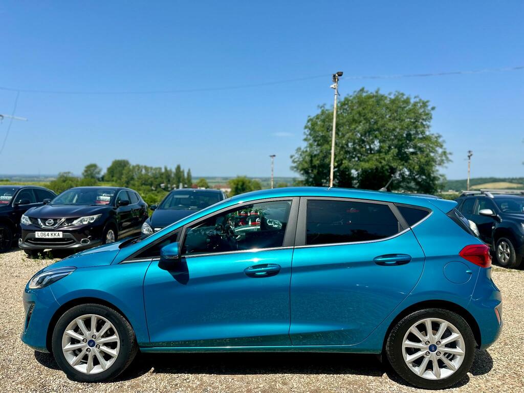 Ford Fiesta 1.0T Ecoboost Titanium Euro 6 Ss FY67UJE Blue #5