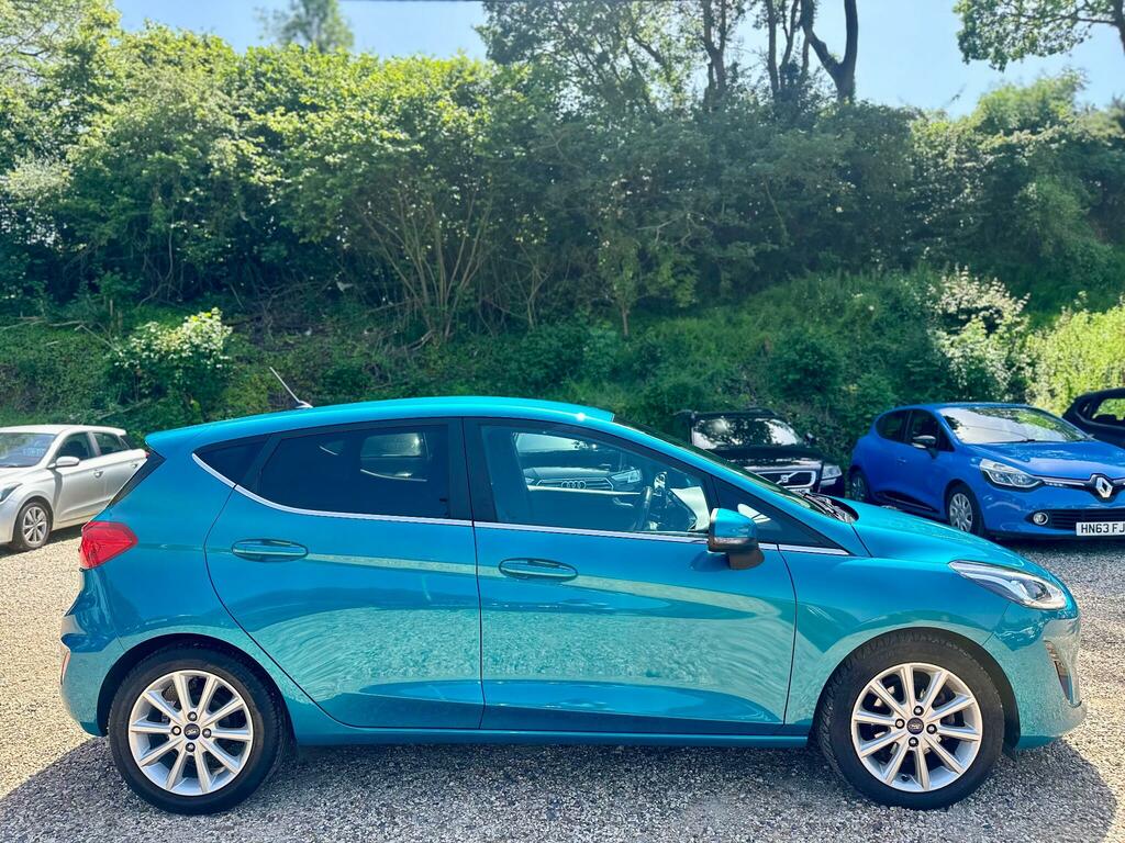 Ford Fiesta 1.0T Ecoboost Titanium Euro 6 Ss FY67UJE Blue #4