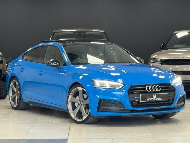 Audi A5 2019 2.0 Tdi 40 Black Edition Sportback YJ19HUD Blue