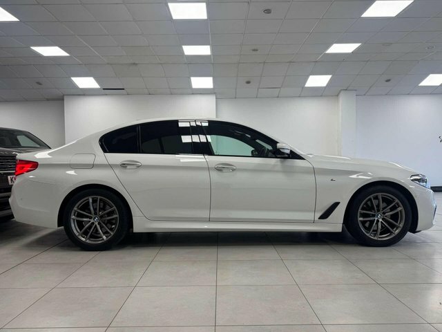 BMW 5 Series 2018 2.0 520D M Sport Saloon Euro YD18VFO White #4